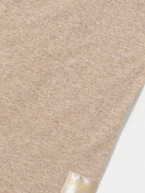 Guess szalik z dodatkiem wełny BRENTON damski kolor beżowy melanżowy AW5437 POL03