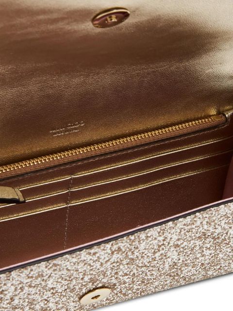 Jimmy Choo Emmie chain clutch bag - Gold