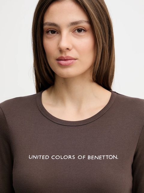United Colors of Benetton longsleeve bawełniany