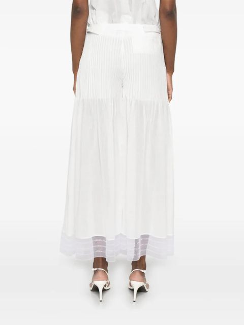 Christopher Esber pintuck-detail trousers - White