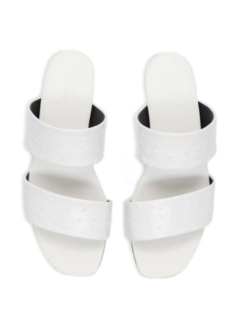 LouLou de Saison Jako textured-effect sandals - White - zdjęcie produktu nr 2