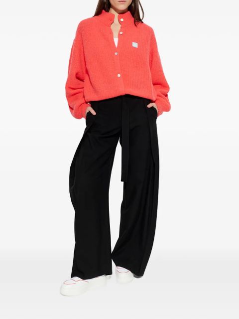 American Vintage buttoned logo-plaque cardigan - Red - zdjęcie produktu nr 2