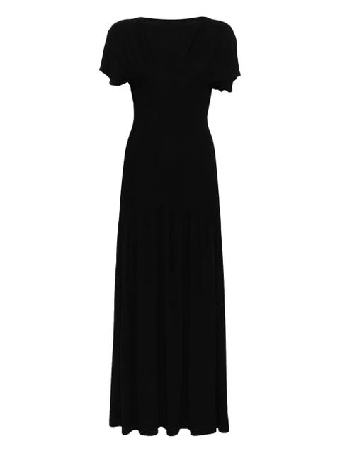 TOTEME knife-pleated maxi dress - Black - zdjęcie produktu nr 1