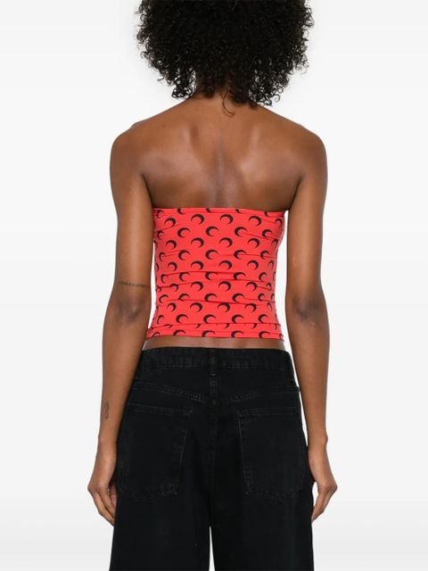 Marine Serre Moonogram-pattern top - Red