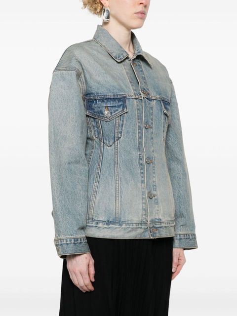 Balenciaga Hourglass denim jacket - Blue