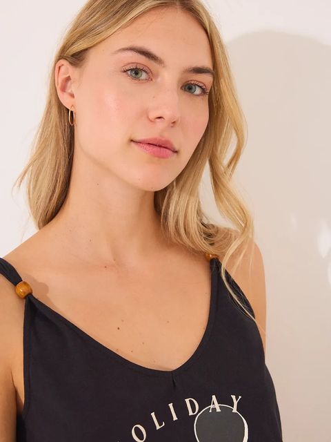 women'secret piżama bawełniana MICKEY damska kolor czarny bawełniana 3139914 - zdjęcie produktu nr 2