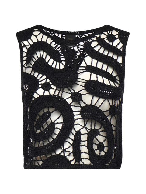 PINKO crochet top - Black - zdjęcie produktu nr 2