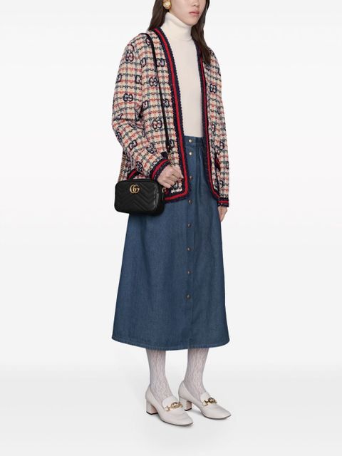 Gucci mini GG Marmont cross body bag - Black