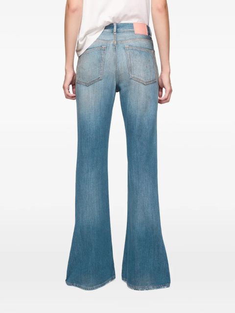 Acne Studios flared patch trousers - Blue