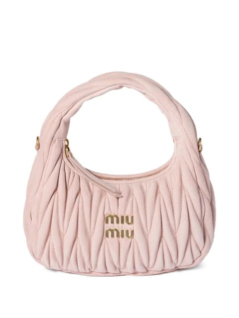 Miu Miu matelassé leather tote bag - Pink - zdjęcie produktu nr 1