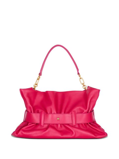 Balmain medium Anthem letaher shoulder bag - Pink