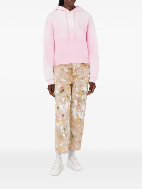 Moschino logo-detail long-sleeve hoodie - Pink - zdjęcie produktu nr 2