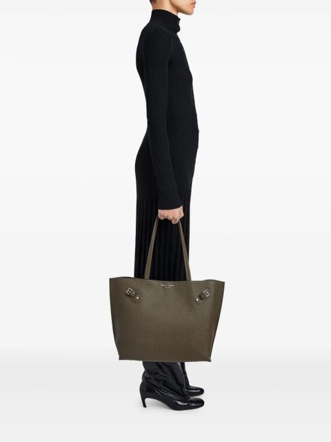 Proenza Schouler Days buckle-detail pebbled-leather tote bag - Green - zdjęcie produktu nr 2