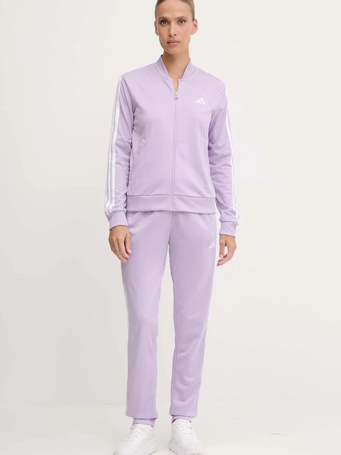 adidas dres Ess 3S damski kolor fioletowy JX0511 - zdjęcie produktu nr 1