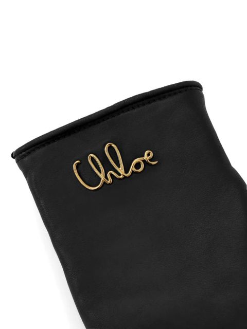Chloé Iconic logo lambskin gloves - Black - zdjęcie produktu nr 2