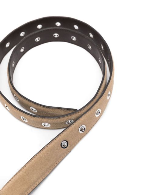 TOTEME eyelet-embelishmet leather belt - Brown - zdjęcie produktu nr 2