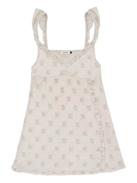 MISBHV velour monogram slip dress - Neutrals - zdjęcie produktu nr 1