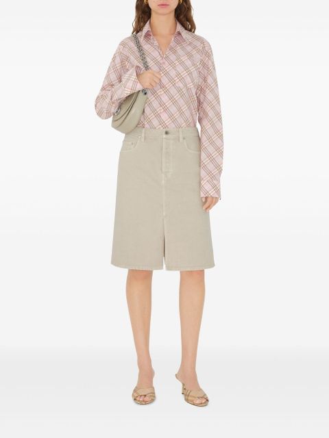 Burberry denim skirt - Neutrals - zdjęcie produktu nr 2