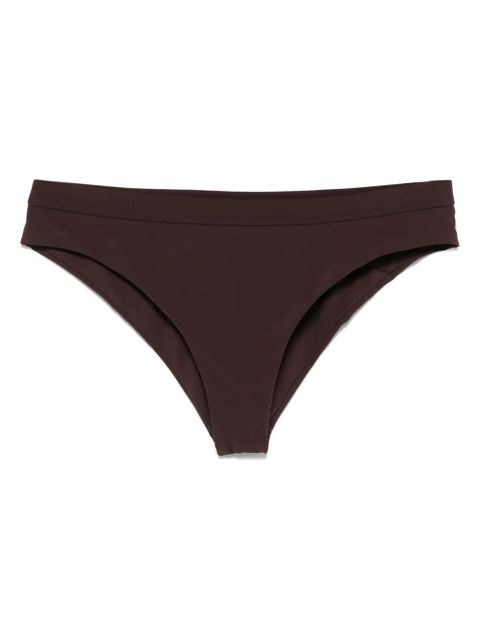 Jil Sander elasticated-waistband bikini bottoms - Brown - zdjęcie produktu nr 1