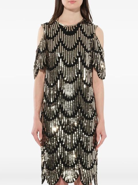 Givenchy sequin embellished cocktail midi dress - Black