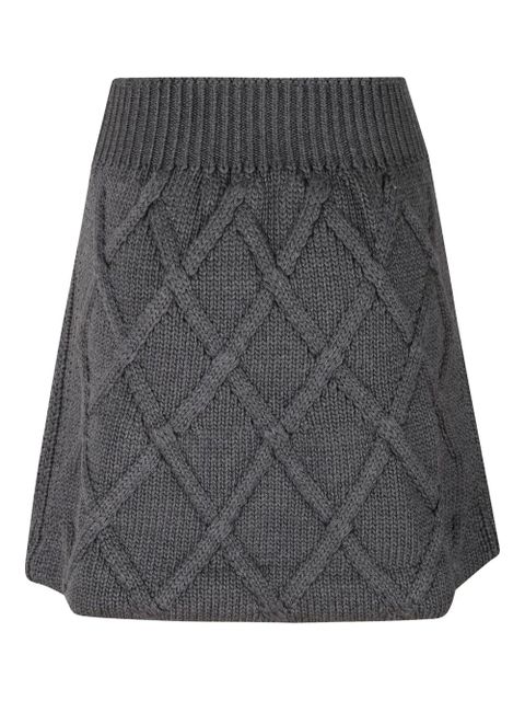 Jil Sander knitted mini skirt - Grey - zdjęcie produktu nr 1