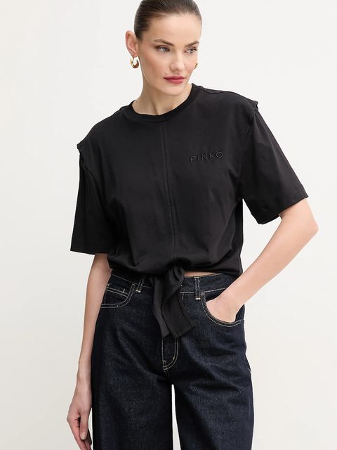 Pinko t-shirt bawełniany - zdjęcie produktu nr 1