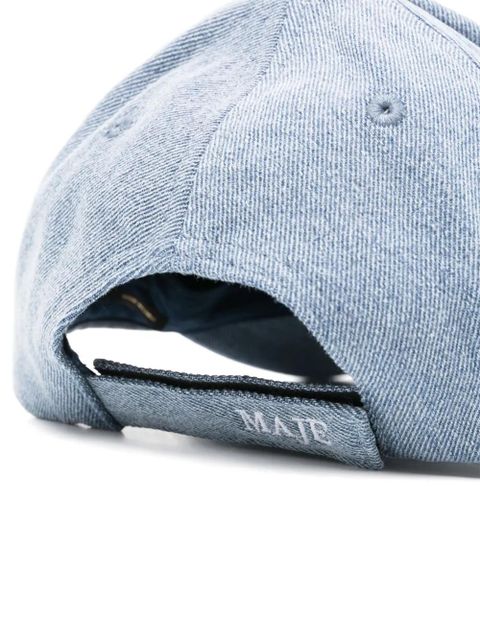 Maje clover-logo denim cap - Blue - zdjęcie produktu nr 2