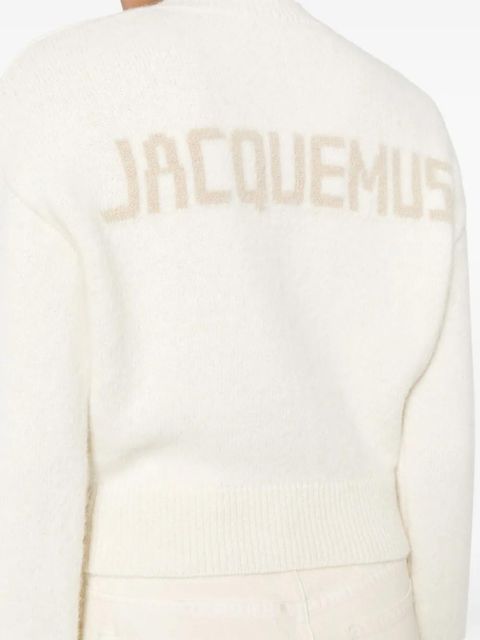 Jacquemus La Maille Jacquemus logo-intarsia jumper - Neutrals