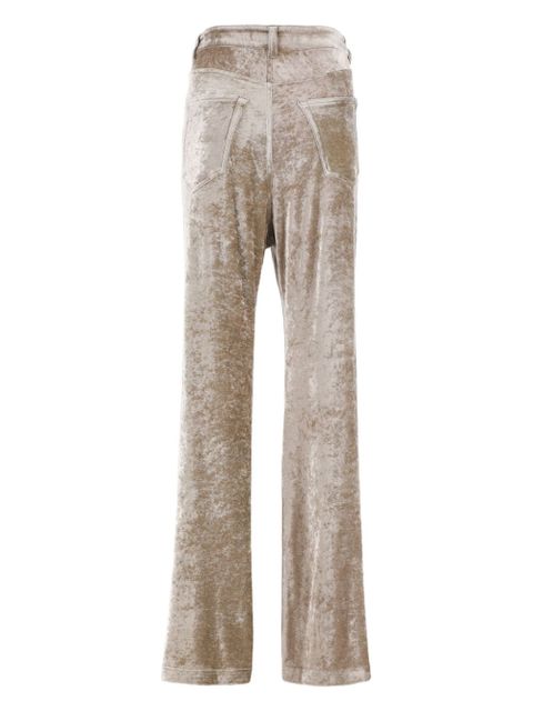 Balenciaga velvet wide-leg trousers - Neutrals