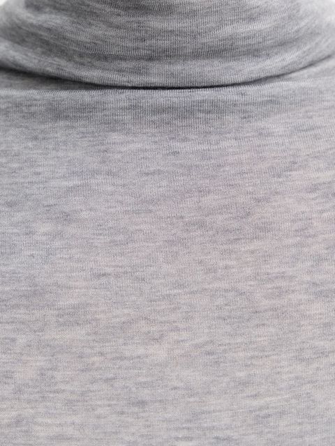 BOSS longsleeve z wełną kolor szary z półgolfem 50550639