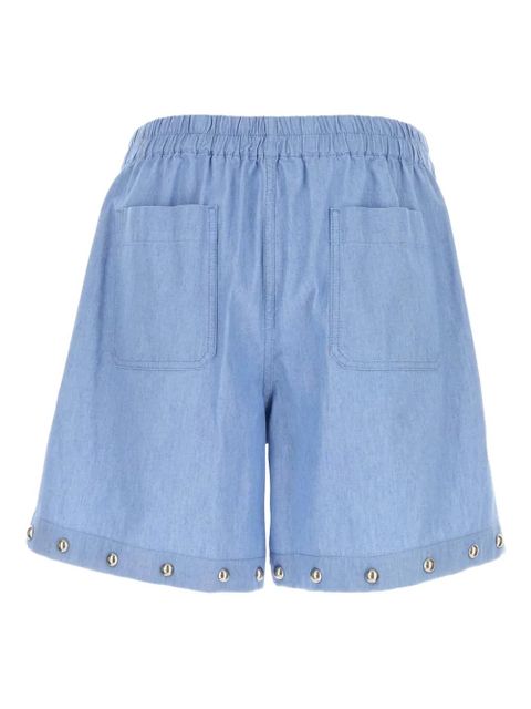 Valentino Garavani stud-embellished denim shorts - Blue - zdjęcie produktu nr 2