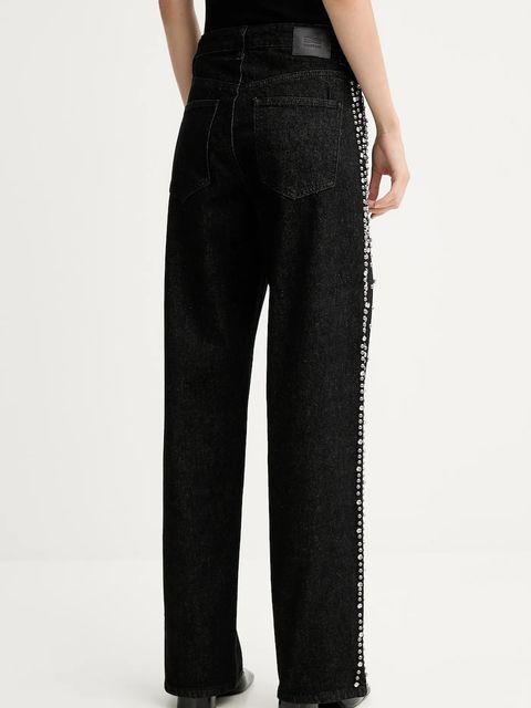 Gestuz jeansy damskie kolor czarny 10910795