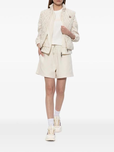 Moncler Aussa pinstriped quilted gilet - Neutrals - zdjęcie produktu nr 2