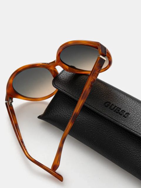 Guess okulary przeciwsłoneczne damskie kolor brązowy GU00155_5753P