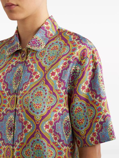 ETRO paisley-print silk shirt - Pink - zdjęcie produktu nr 2