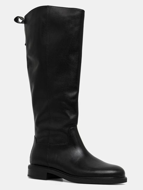 Vagabond Shoemakers kozaki skórzane FREYA damskie kolor czarny na płaskim obcasie 6006-001-20 - zdjęcie produktu nr 1