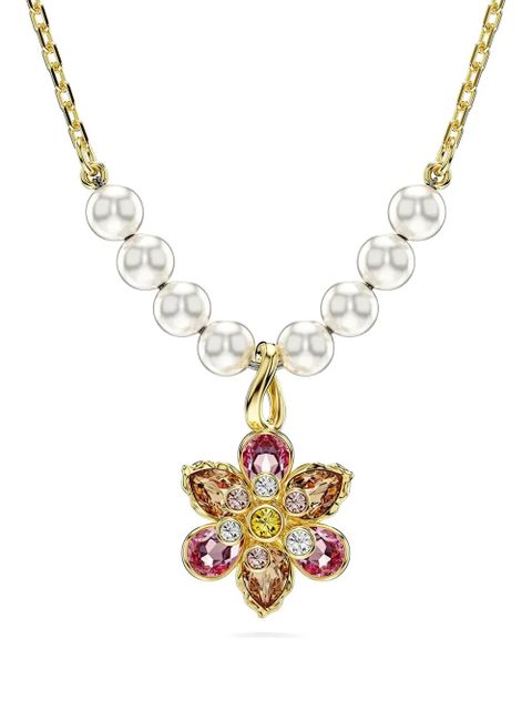 Swarovski Idyllia pearl flower pendant necklace - Gold - zdjęcie produktu nr 2