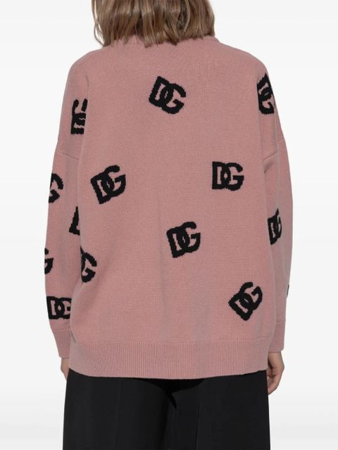 Dolce & Gabbana DNA logo-intarsia sweater - Pink