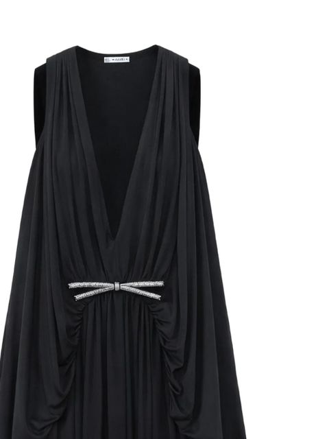 LOEWE draped crystal-bow maxi dress - Black - zdjęcie produktu nr 2