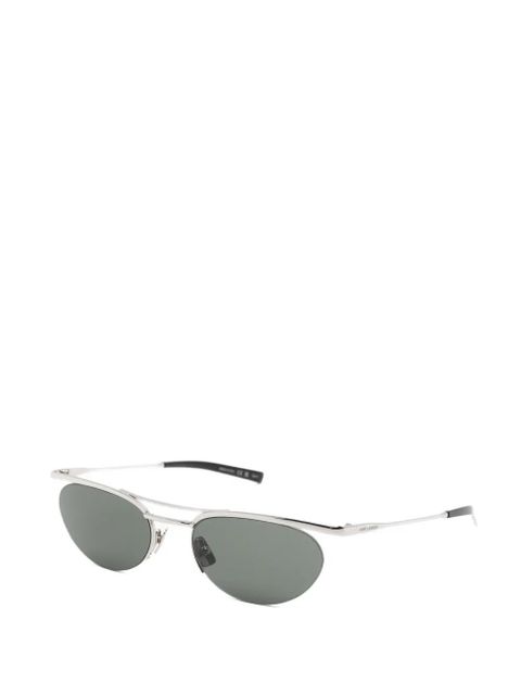 Saint Laurent Eyewear oval-frame sunglasses - Silver - zdjęcie produktu nr 2