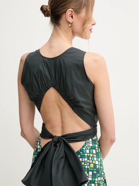 Weekend Max Mara sukienka bawełniana - zdjęcie produktu nr 1