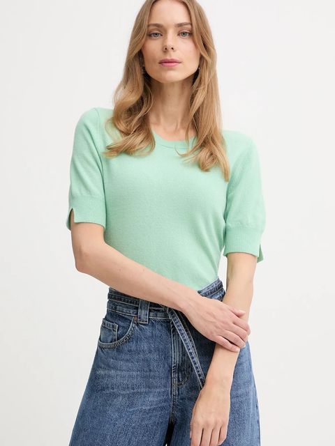 United Colors of Benetton sweter damski kolor zielony lekki 1002D10D2 - zdjęcie produktu nr 1