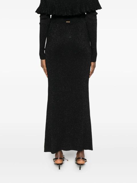 TWINSET slit midi skirt - Black