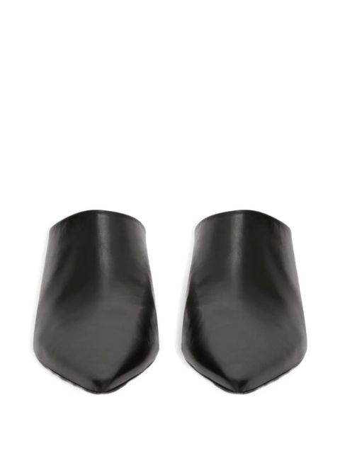 Jil Sander leather mules - Black