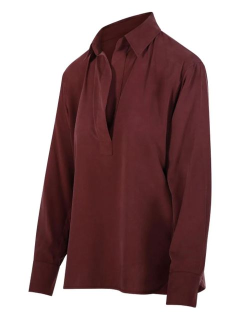 Max Mara Mirko long-sleeve collared blouse