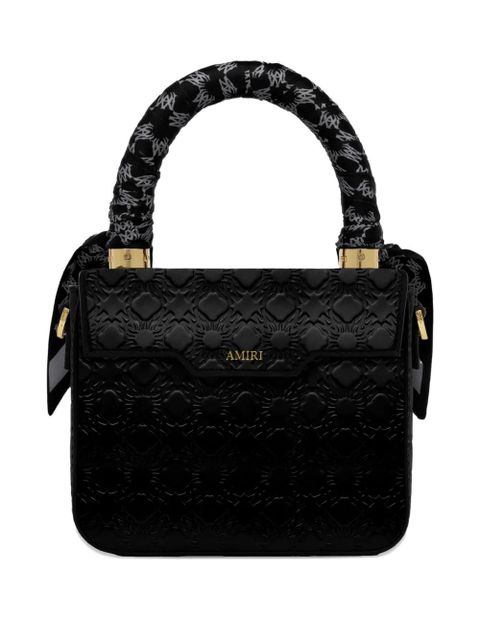 AMIRI micro Ma Quad embossed tote bag - Black