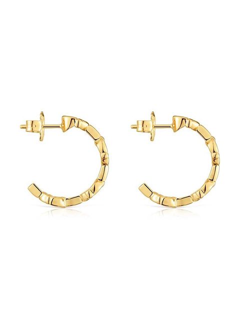 Tous kolczyki ze srebra pokrytego złotem Manifesto 1004222100