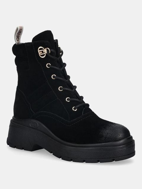 Liu Jo workery zamszowe ANDREA 02 damskie kolor czarny na platformie SF5095PX11722222