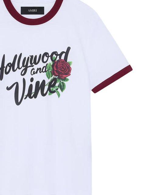 AMIRI rose ringer T-shirt - White - zdjęcie produktu nr 2