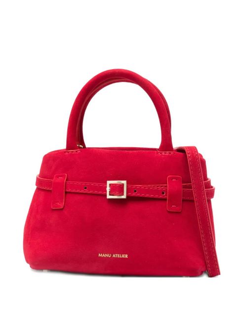 Manu Atelier Le Cambon suede tote bag - Red - zdjęcie produktu nr 1